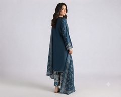 Unstitich-3 Piece Embroidered Summer Collection New Arrival DM-102