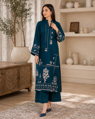 2-piece Un-stitched Embroidered Summer Collection New Arrival DM-133