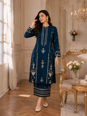 2-piece Un-stitched Embroidered Summer Collection New Arrival DM-118