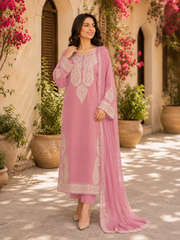 3-Piece Embroidered Summer Collection New Arrival DM-110