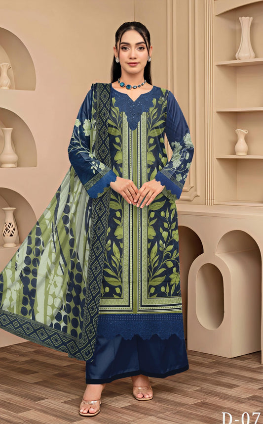 Ayra 3-Piece Embroidered Collection 2026 DM-127