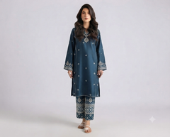Unstitich-3 Piece Embroidered Summer Collection New Arrival DM-102