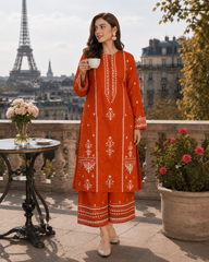 2-piece Un-stitched Embroidered Summer Collection New Arrival DM-116