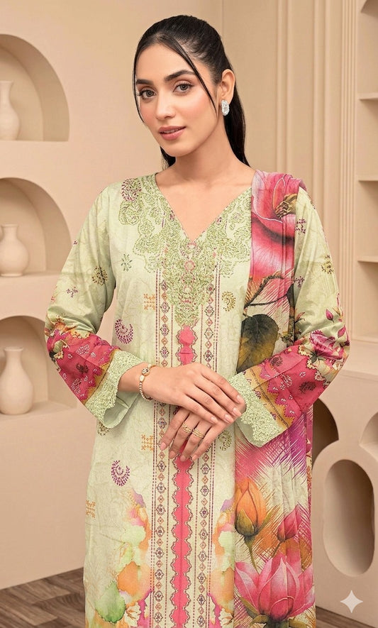 Ayra 3-Piece Embroidered Collection 2026 DM-123