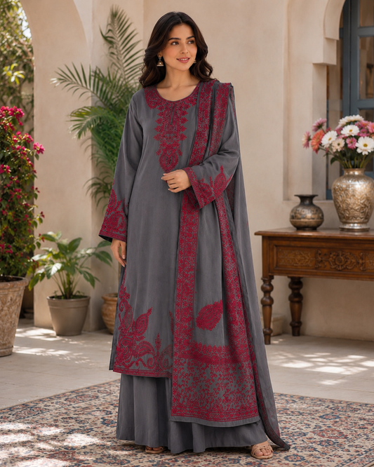 3-Piece Embroidered Summer Collection New Arrival 2026 DM-115