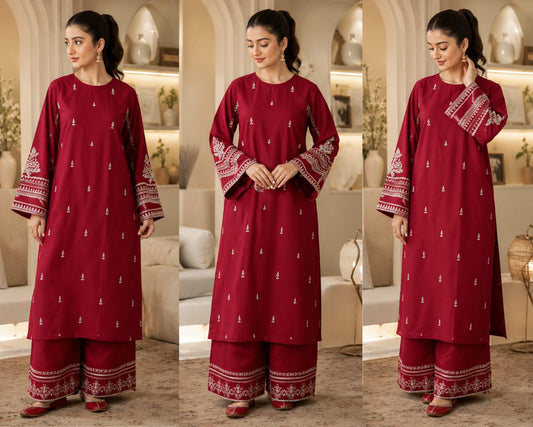 2-piece Un-stitched Embroidered Summer Collection New Arrival DM-119