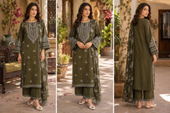 3-Piece Embroidered Summer Collection New Arrival DM-114