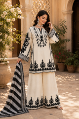 Unstitich-3 Piece Embroidered Summer Collection New Arrival DM-108
