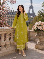 2-piece Un-stitched Embroidered Summer Collection New Arrival DM-117