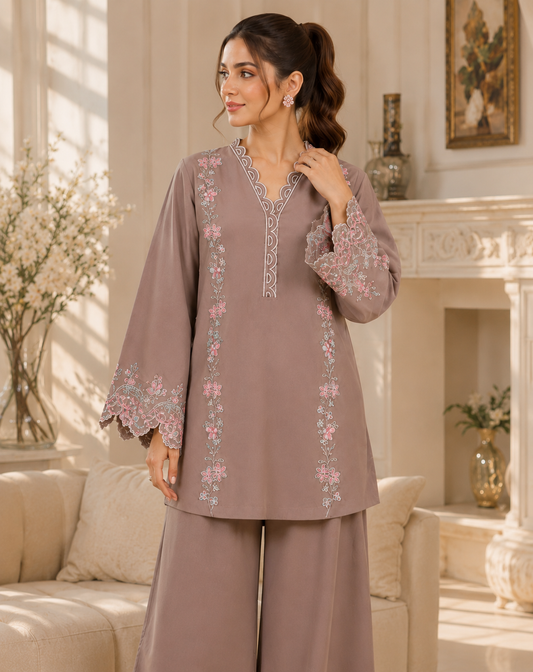 2-piece Un-stitched Embroidered Summer Collection New Arrival DM-132
