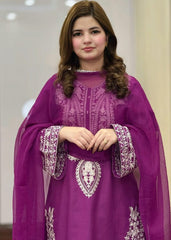 UN-STITCH EMBROIDERED 3-PCS WINTER COLLECTION NEW ARRIVAL 2026 DM-134
