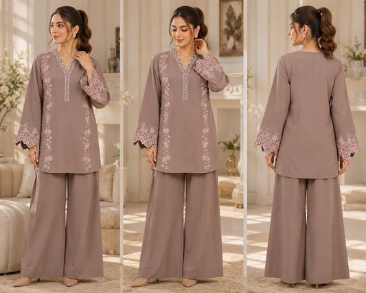 2-piece Un-stitched Embroidered Summer Collection New Arrival DM-132