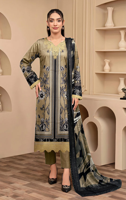 Ayra 3-Piece Embroidered Collection 2026 DM-124