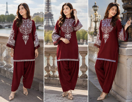 2-piece Un-stitched Embroidered Summer Collection New Arrival DM-129