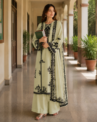 3-Piece Embroidered Summer Collection New Arrival DM-107